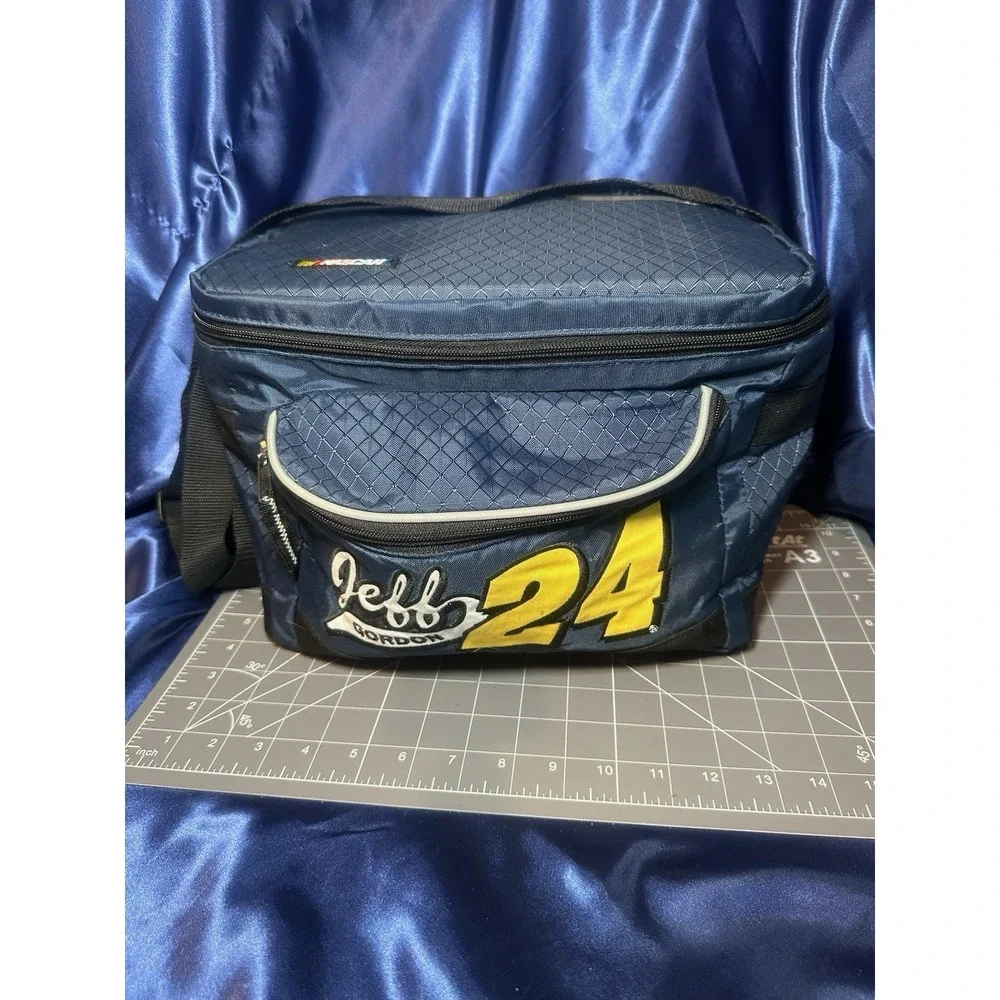 Nascar Jeff Gordon #24 Soft Cooler 18 Can Blue Lunch Box Holder Bag With Tags